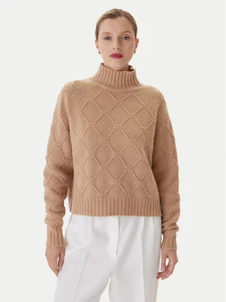 Elisabetta Franchi Светр коричневий