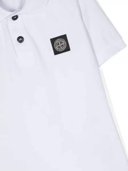 Koszulka polo dziecięca Stone Island biała