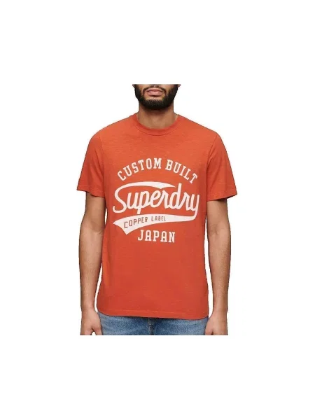 Póló Superdry narancsszínű