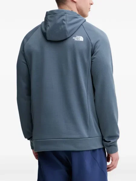 Raštuotas džemperis su gobtuvu The North Face mėlyna