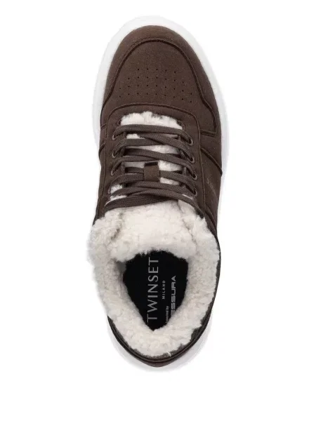 Sneakerși Twinset cu imagine maro