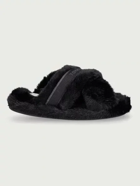 Tommy Hilfiger copati TH FEMININE HOUSE SHOES črna