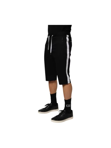 Bermudy Dolce And Gabbana ze stretchu czarne