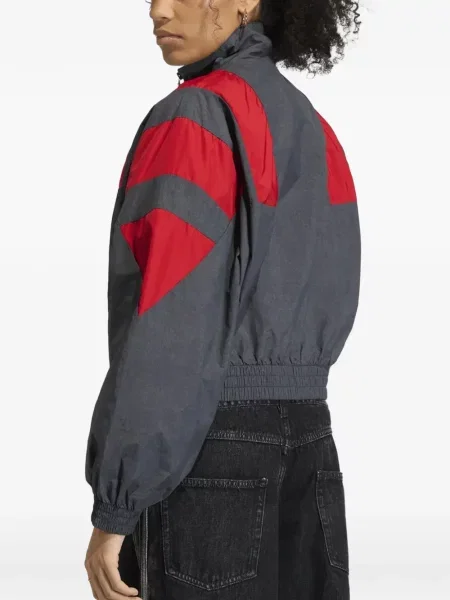 Top Adidas cu dungi cu perforații negru