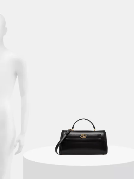 Кожаная сумка Karl Lagerfeld с лого