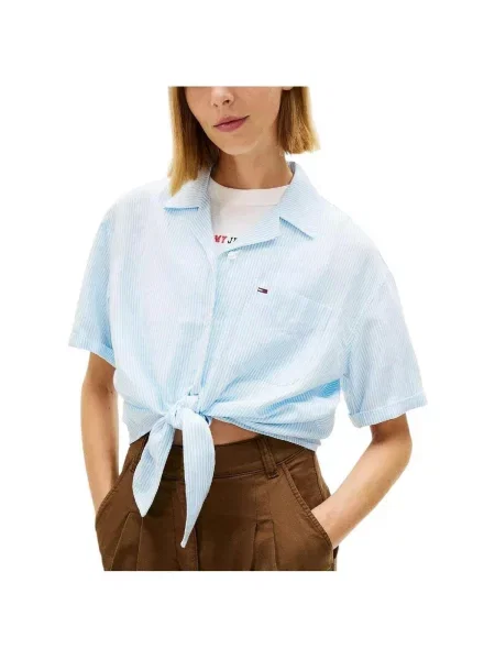 Halenka Tommy Jeans modrá