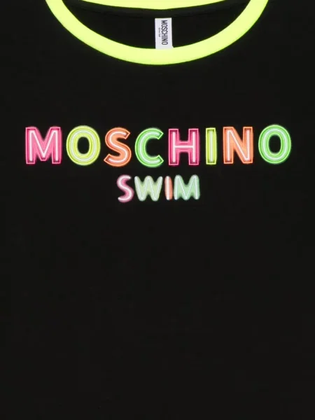 Μπλούζα Moschino με σχέδιο από διχτυωτό μαύρο