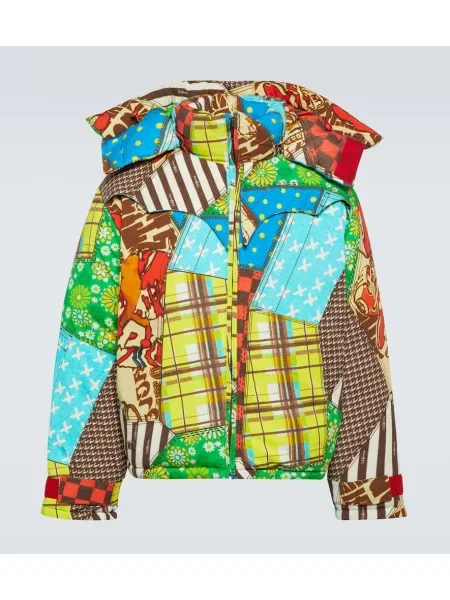 Péřová bunda Erl s potiskem