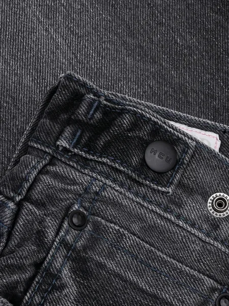 Džíny Mastercraft Union s dírami černé