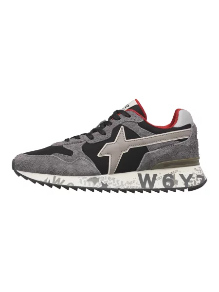 Sneakersy W6yz skórzane szare