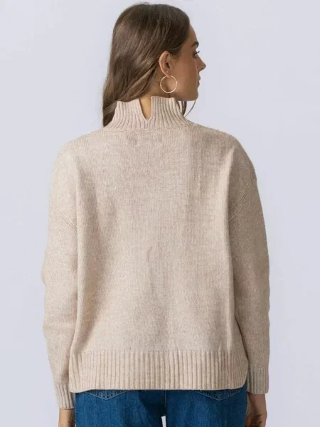 TEESHOPPEN Pulover Emma Knit bej