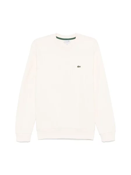 Bluza o kroju regular fit z mieszanki bawełny Lacoste biała