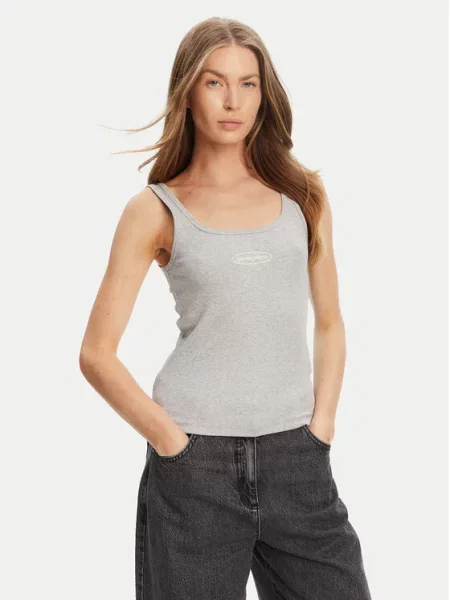 Guess Jeans Топ Regular Fit сірий