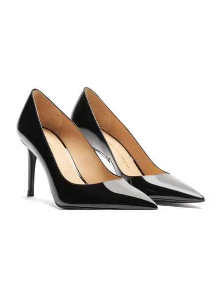 Czółenka Stuart Weitzman skórzana czarna