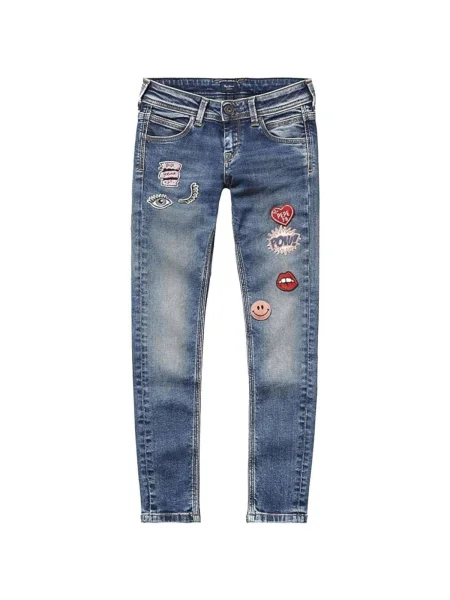 Blugi copii Pepe Jeans albastru