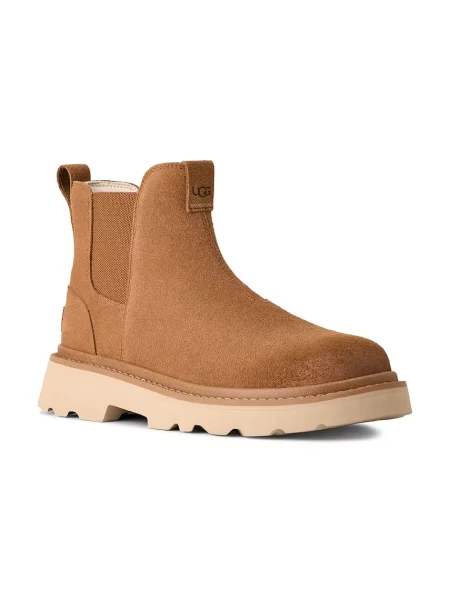 Замшеві кросівки UGG Chelsea Lug коричневий