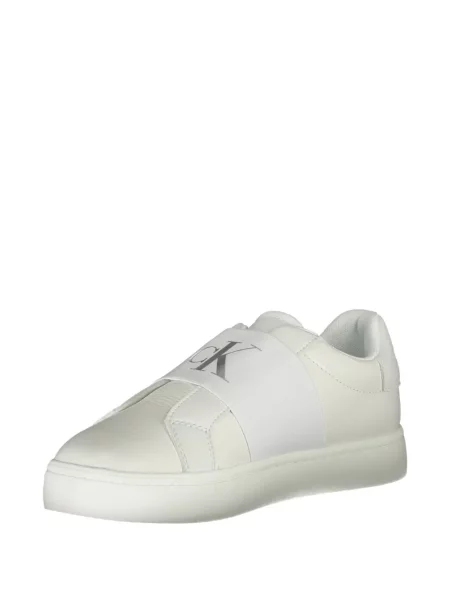 Slip-on презрамки маратонки Calvin Klein с автограф бяло