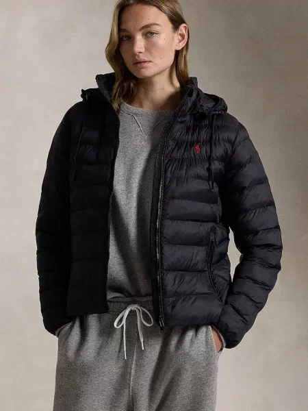 Polo Ralph Lauren καπιτονέ μπουφάν γυναικείο μαύρο