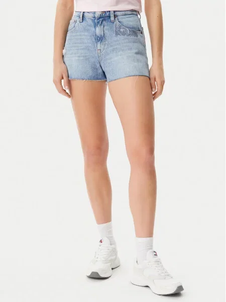 Jeans kratke hlače Tommy Jeans modra