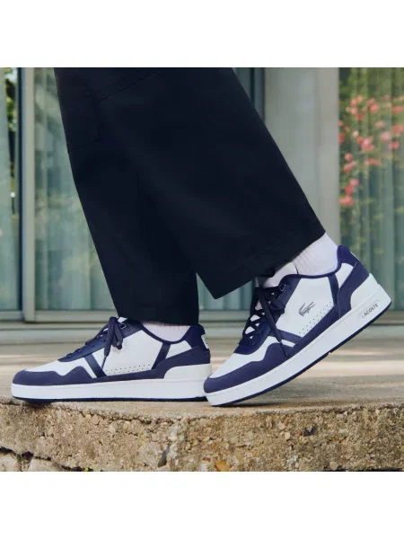 Lacoste Tenisówki Z Nadrukiem Graficznym T-Clip białe