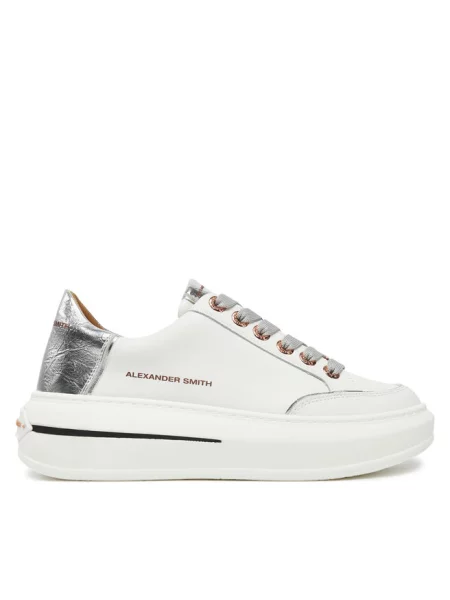 Sneakersy Alexander Smith białe