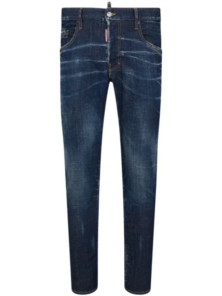 Blugi Dsquared2 cu aplicații albastru