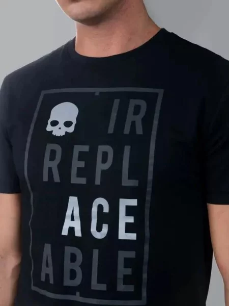 Koszulka Hydrogen IRREPLACEABLE COTTON TEE czarna