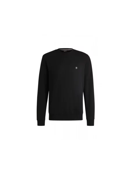 BOSS bluza gładka czarny