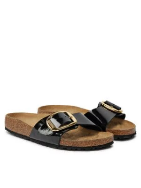 Kotníkové boty Birkenstock s přezkou černé
