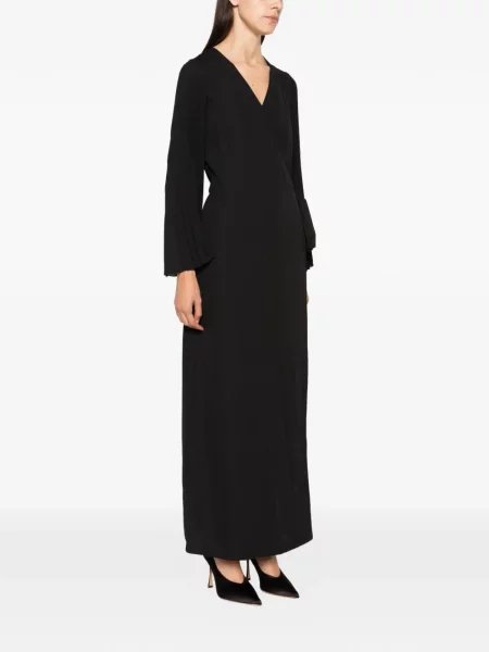 Rochie maxi Philia Loft cu decolteu în V negru