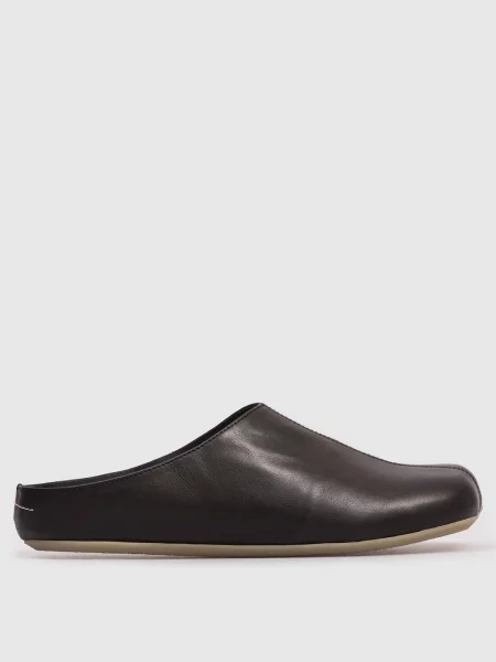 Дитячі шкіряні мюлі Maison Margiela Mm6 чорні