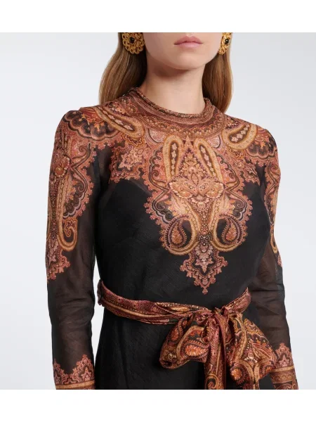 Rochie maxi Zimmermann de in cu model paisley