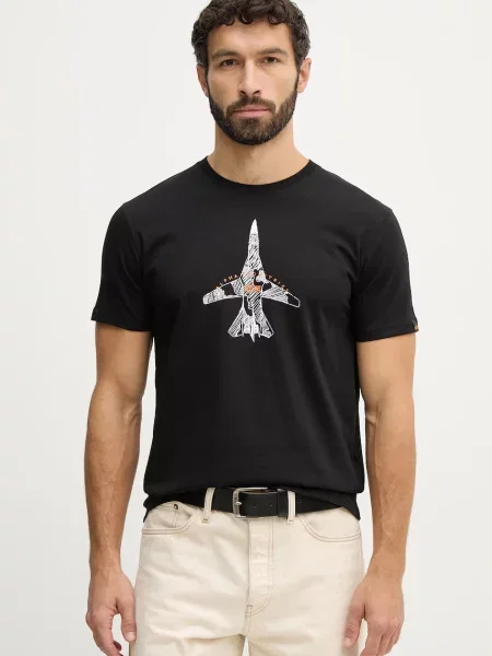 Tričko Alpha Industries Air Force Sketch černé