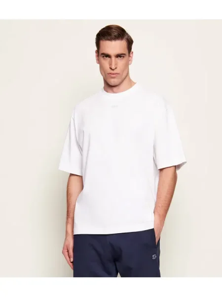 OFF-WHITE Tricou NEW OFF STAMP SKATE | Relaxed fit alb
