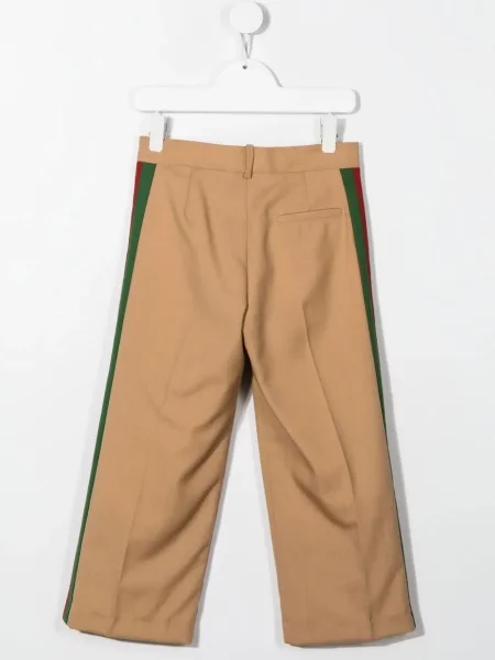 Spodnie dziecięce Gucci brązowe