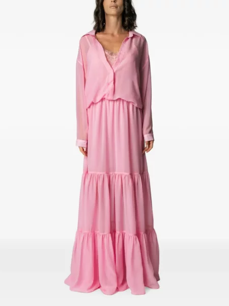 Rochie maxi Miau By Clara Rotescu roz