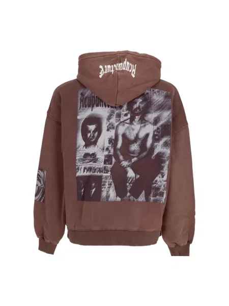 Bluza z kapturem Acupuncture brązowa