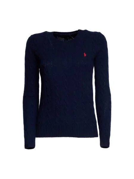 Sweter w kroju regular fit z mieszanki wełny i kaszmiru JULIANNA' Polo Ralph Lauren niebieski