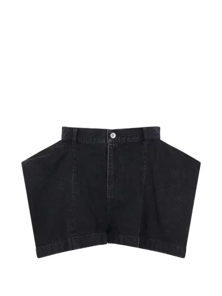Pantaloni scurți din denim Sacai negru