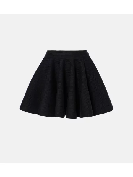 Fustă Alaïa de lână negru