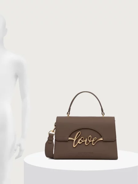 Кожаная сумка Love Moschino