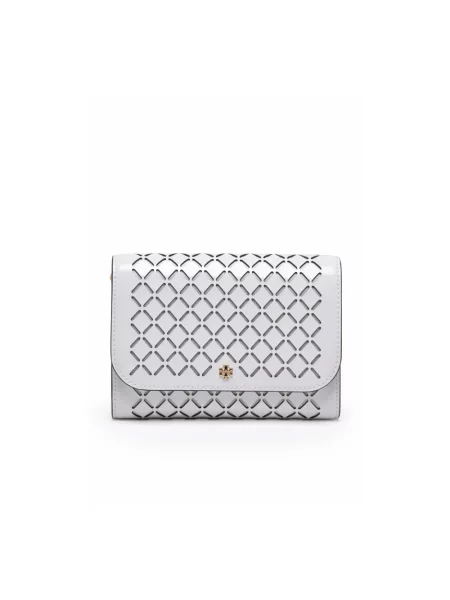 Torebka crossbody Tory Burch skórzana biała