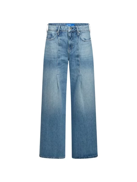 Blugi cu picior larg Karl Lagerfeld Jeans albastru