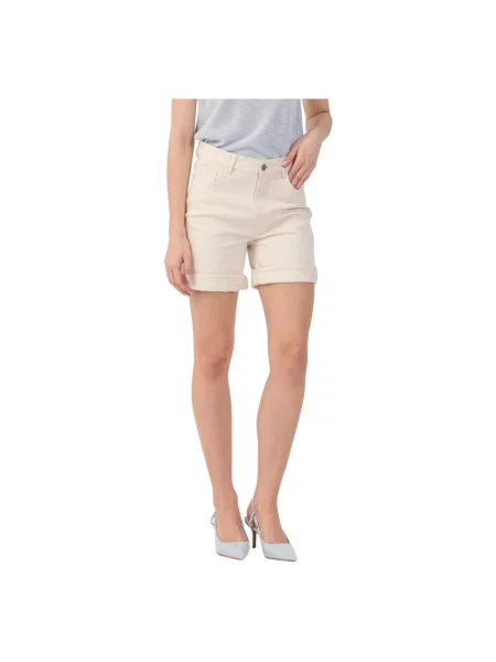 Szorty jeansowe Kocca białe