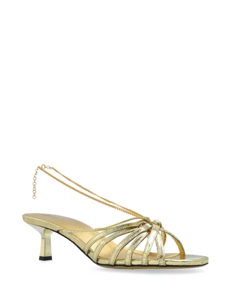 Pantofi cu toc Golden Goose auriu