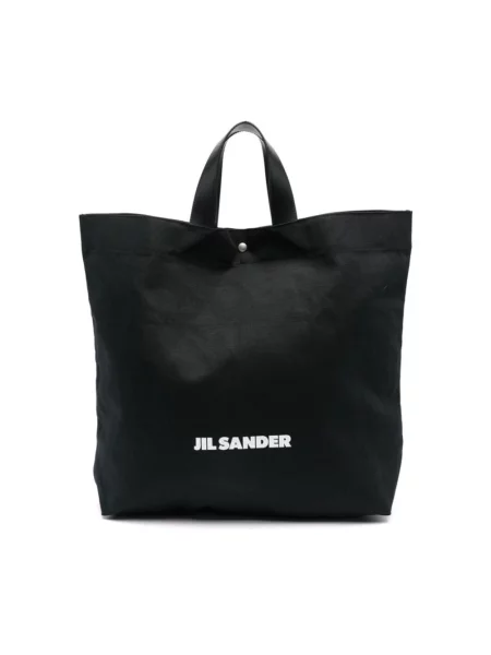Shopperka Jil Sander bez obcasa czarna