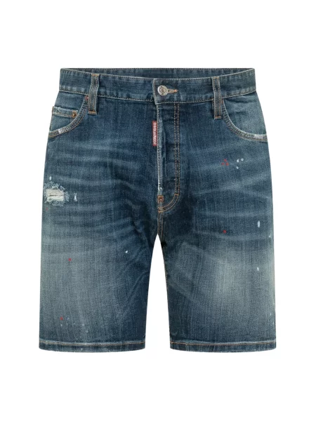Szorty jeansowe Dsquared2 niebieskie
