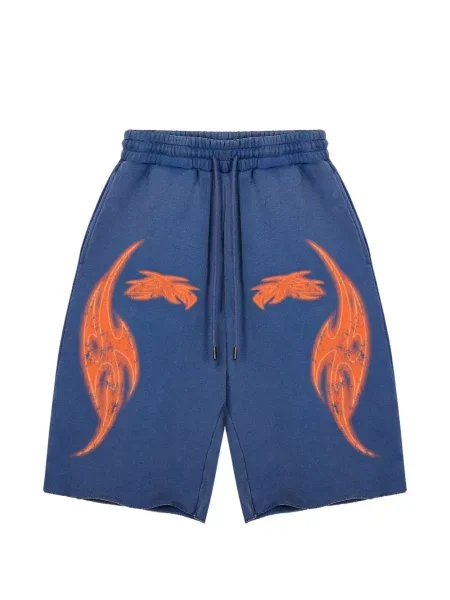 Pantaloni scurți Godmade cu imagine albastru