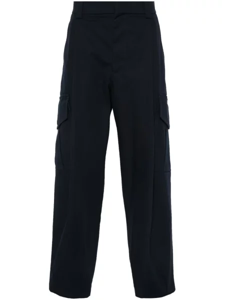 Zúžené kalhoty Giorgio Armani modré