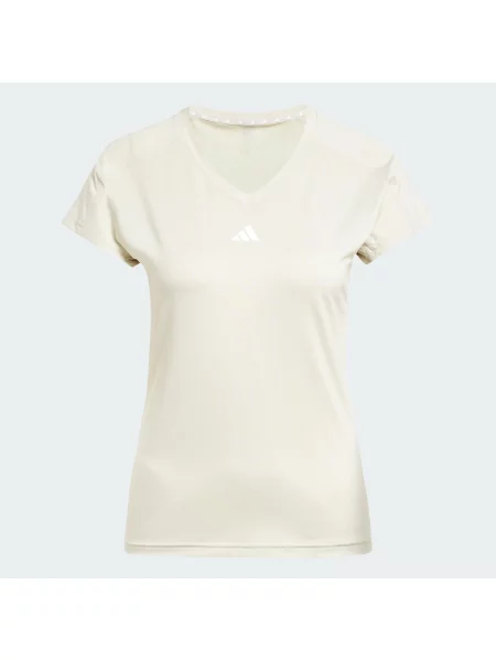 Koszulka AEROREADY Train Essentials Minimal Branding V-Neck biała